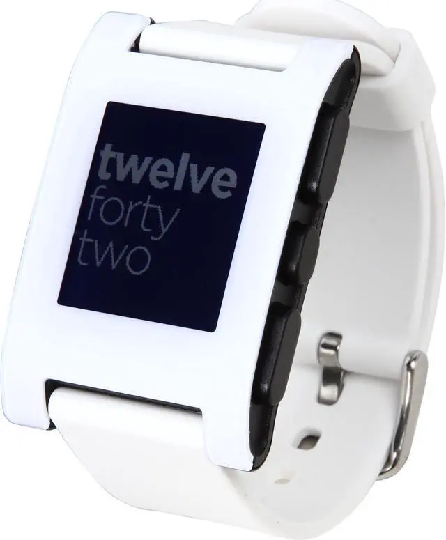 Main image of Pebble Smart Watch for iPhone and Android Devices (White)