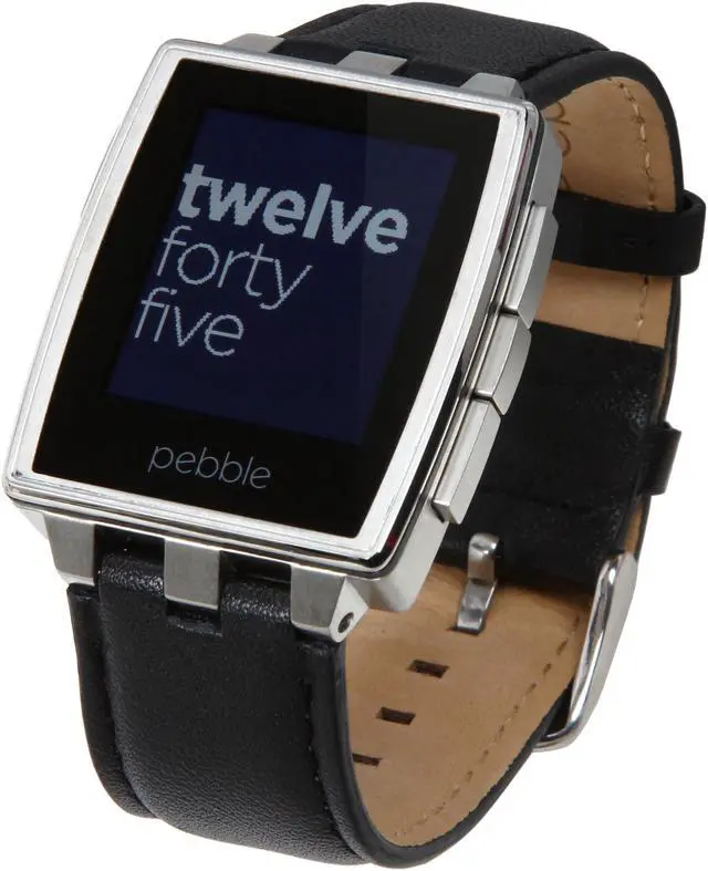 Alt view image 6 of 11 - Pebble Steel Smart Watch for iPhone and Android Devices (Brushed Stainless)
