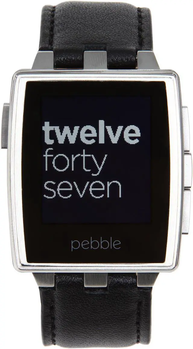 Alt view image 7 of 11 - Pebble Steel Smart Watch for iPhone and Android Devices (Brushed Stainless)