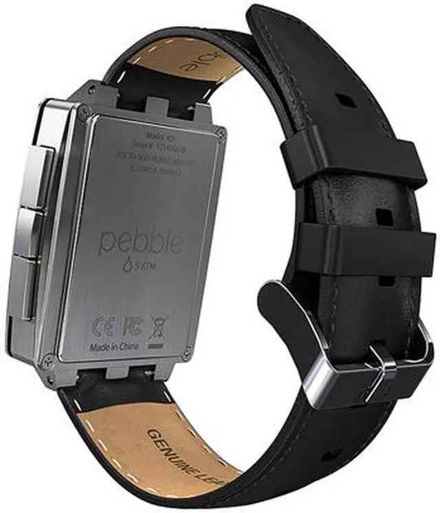 Alt view image 5 of 11 - Pebble Steel Smart Watch for iPhone and Android Devices (Brushed Stainless)