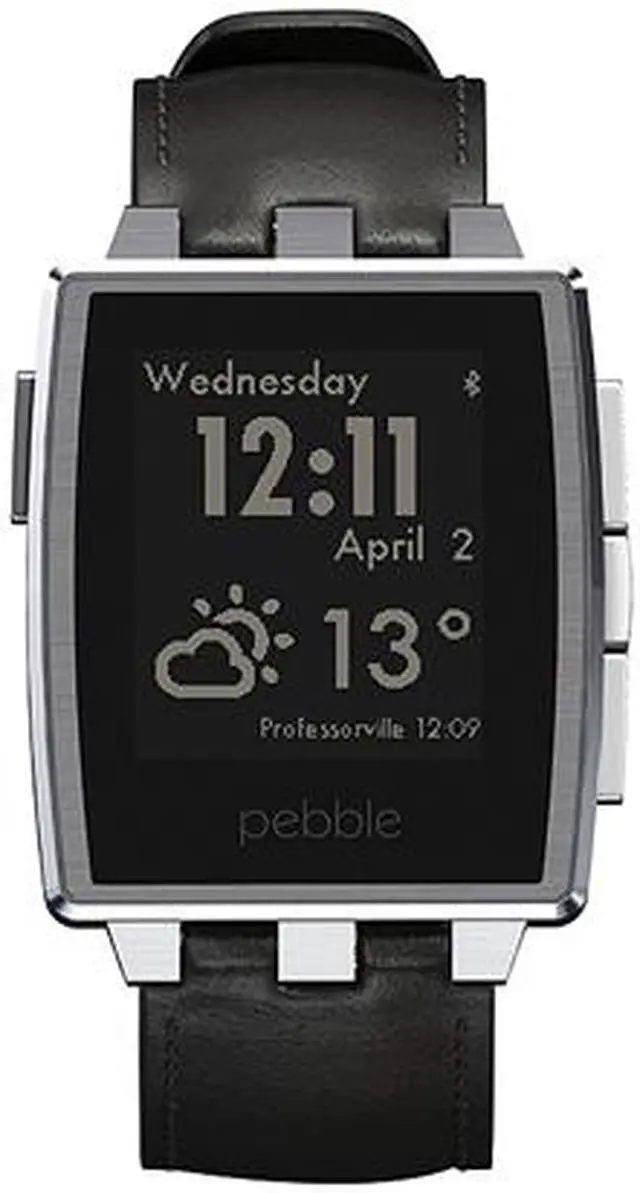 Alt view image 2 of 11 - Pebble Steel Smart Watch for iPhone and Android Devices (Brushed Stainless)