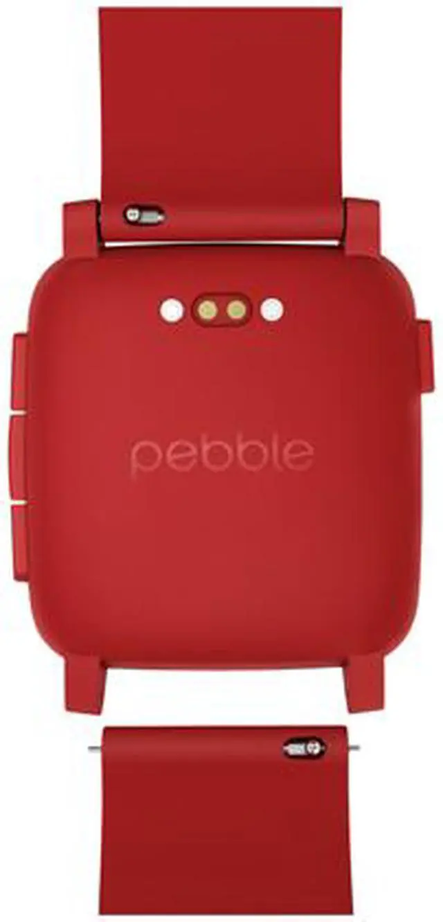 Alt view image 9 of 9 - Pebble Time Smartwatch - Red