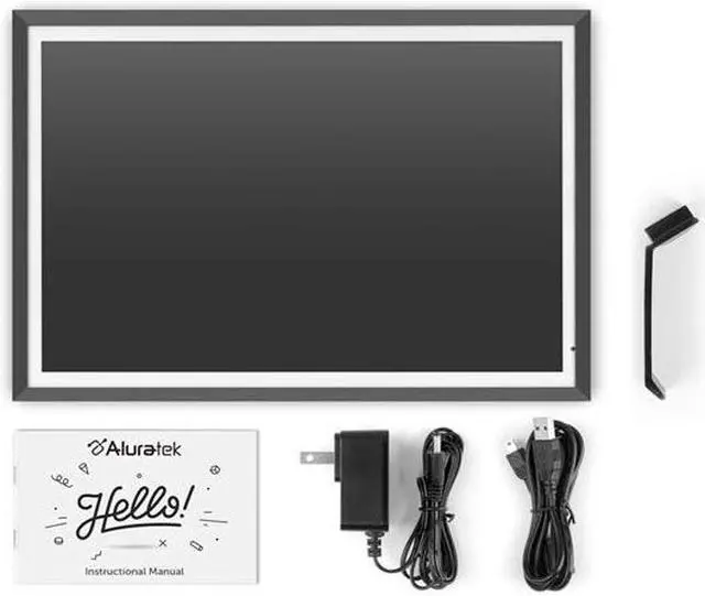 Alt view image 6 of 6 - Aluratek Dual-band 2.4Ghz, 5Ghz WiFi 13.5" Touchscreen Digital Photo Frame with 3K Resolution AWS13F