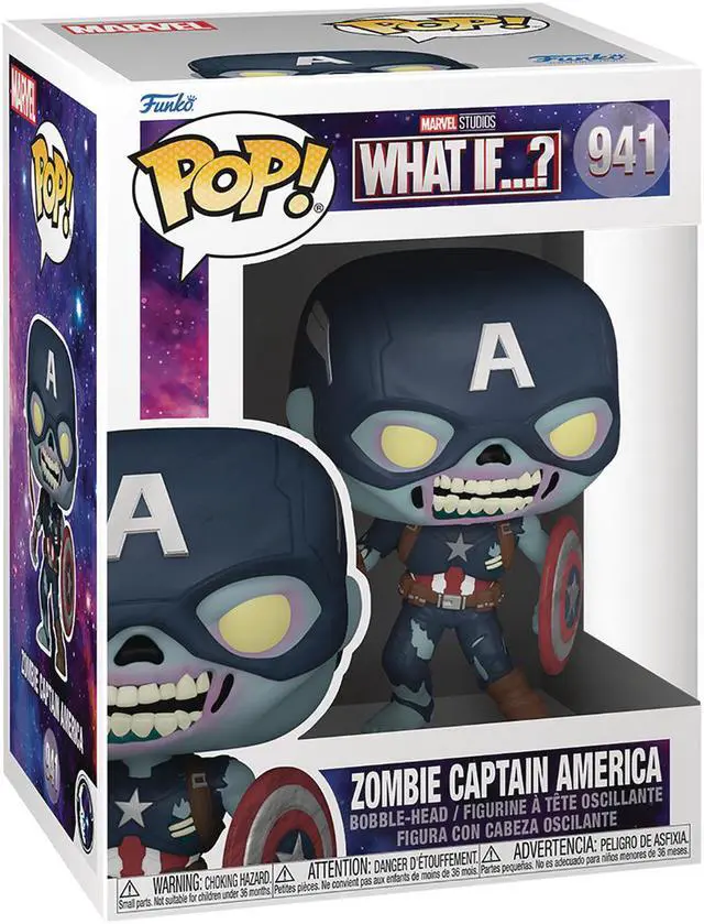 Alt view image 2 of 2 - Funko 57375 Pop! Marvel: What If? - Zombie Captain America
