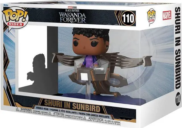 Alt view image 2 of 2 - Funko Pop! Rides Super Deluxe: Marvel: Black Panther: Wakanda Forever - Shuri in Sunbird 63947
