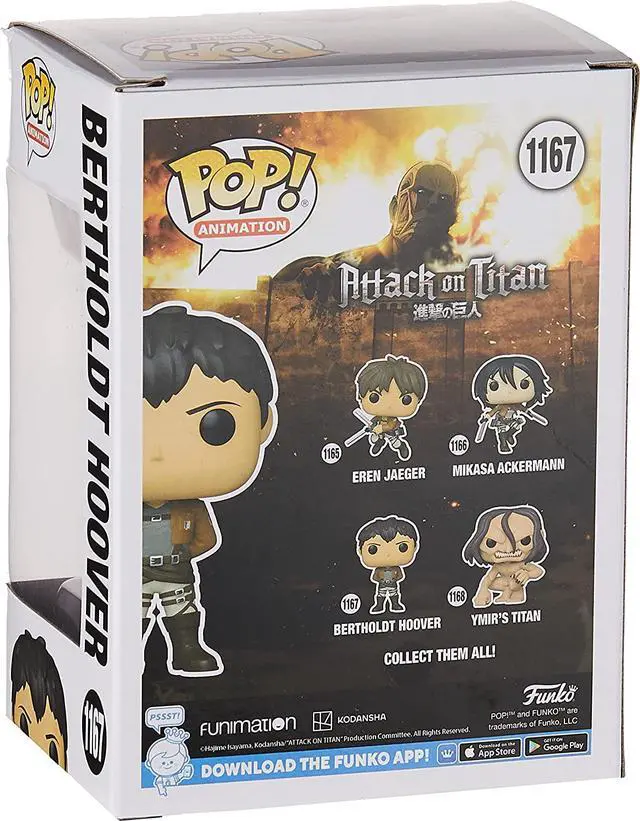 Alt view image 3 of 3 - Funko Pop! Animation: Attack on Titan - Bertholdt Hoover 57979