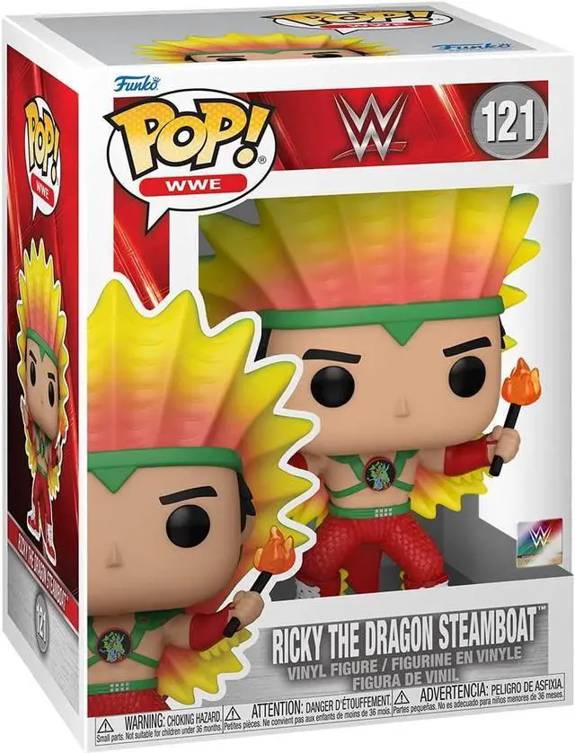 Alt view image 2 of 3 - Funko Pop! WWE: Ricky The Dragon Steamboat 67399
