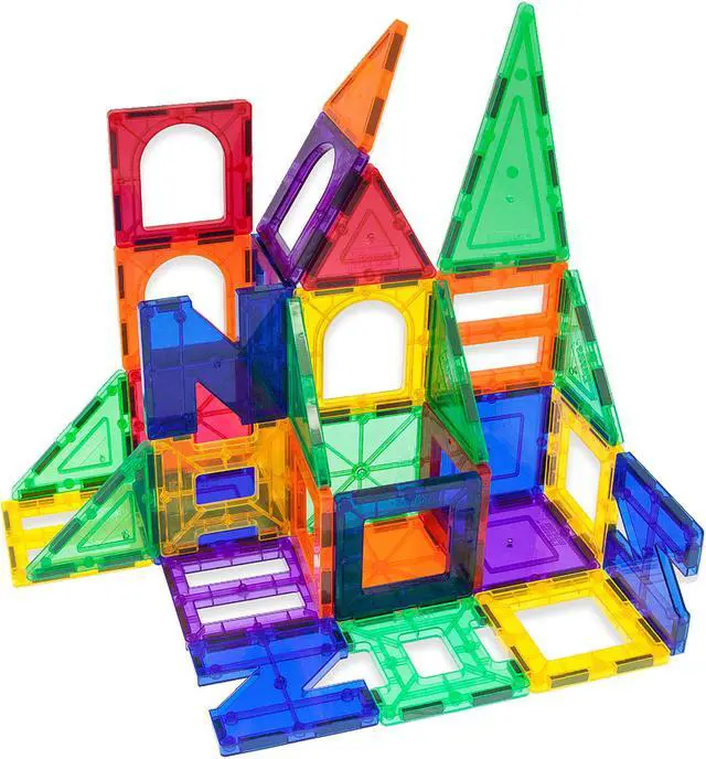 Alt view image 3 of 7 - PicassoTiles PT42 Designer Artistry Kit 42pcs Set Magnet Building Tiles Clear Color Magnetic 3D Building Block - Creativity Beyond Imagination! Educational, Inspirational, Conventional, Recreational