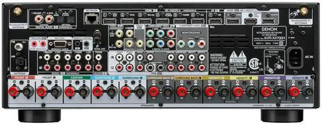 Alt view image 4 of 5 - Denon - AVR-X4700H 8K Ultra HD 9.2 Channel (125 Watt X 9) AV Receiver - 3D Audio & Video, Built for Gaming - Black