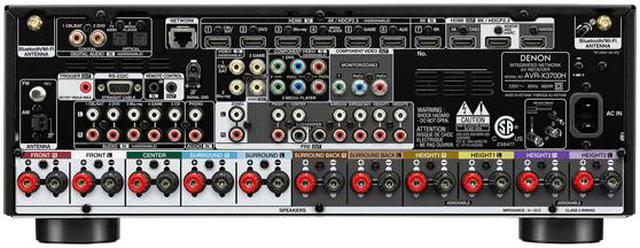 Alt view image 4 of 6 - Denon - AVR-X3700H 8K Ultra HD 9.2 Channel (105 Watt X 9) AV Receiver - 3D Audio & Video, Built for Gaming - Black