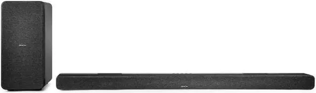 Alt view image 2 of 10 - Denon DHT-S517 Soundbar with Wireless Subwoofer and Dolby Atmos, Bluetooth - Black