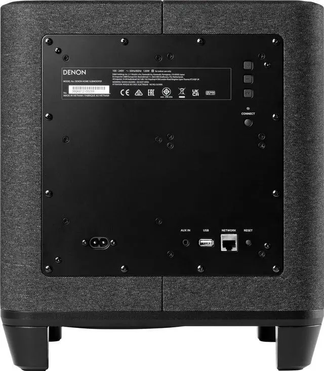 Alt view image 3 of 3 - Denon - Home Wireless Subwoofer with Built-in HEOS - Black