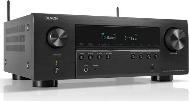 Alt view image 3 of 4 - Denon - AVR-S970H 90W 7 Ch Bluetooth Capable HDR Compatible with HEOS and Dolby Atmos 8K Ultra HD AV Home Theater Receiver - Black