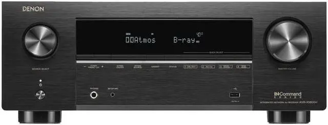 Alt view image 2 of 7 - Denon AVR-X3800H 9.4 Ch. 105W 8K AV Receiver with HEOS® Built-in - Black