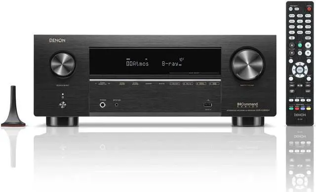 Alt view image 4 of 7 - Denon AVR-X3800H 9.4 Ch. 105W 8K AV Receiver with HEOS® Built-in - Black