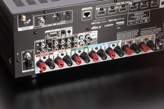 Alt view image 5 of 5 - Denon AVR-X2800H 7.2 Ch. 95W 8K AV Receiver with HEOS® Built-in - Black