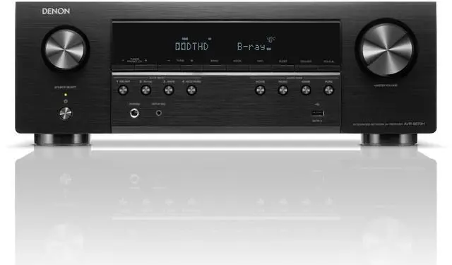 Alt view image 3 of 8 - Denon AVR-S670H 5.2 Ch. 75W 8K AV Receiver with HEOS® Built-in (Black)
