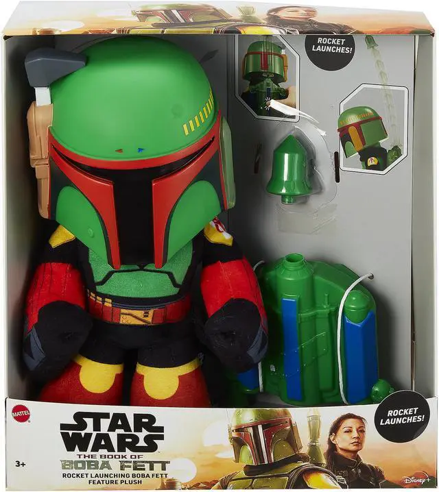 Alt view image 4 of 4 - Star Wars Rocket Launching Boba Fett Feature Plush