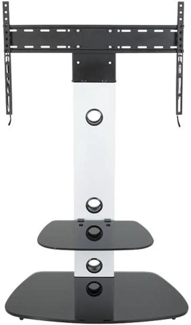 Main image of AVF FSL700LUCSW-A 32 - 65" Reflections - Lucerne Curved Pedestal TV Stand