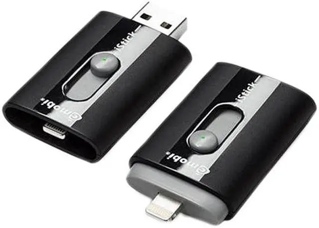 Alt view image 2 of 2 - iStick IS032-BLACK Black 32GB USB Flash Drive with Apple MFi Lightning Connector. Made for iPhone and iPad.