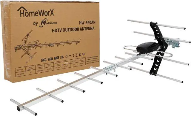 Alt view image 5 of 5 - Mediasonic HomeWorX HW-560AN HDTV Outdoor Antenna