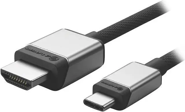 Alt view image 3 of 4 - Alogic ULCHDPD02-SGR 6.56 ft. (2.0m) Gray Ultra USB-C to HDMI Cable with 100W Power Delivery Passthrough - 2m