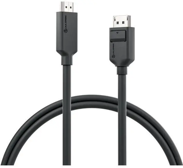 Alt view image 2 of 2 - Alogic Elements DisplayPort to HDMI Audio/Video Cable - 6.56 ft - Black - EL2DPHD4K-02