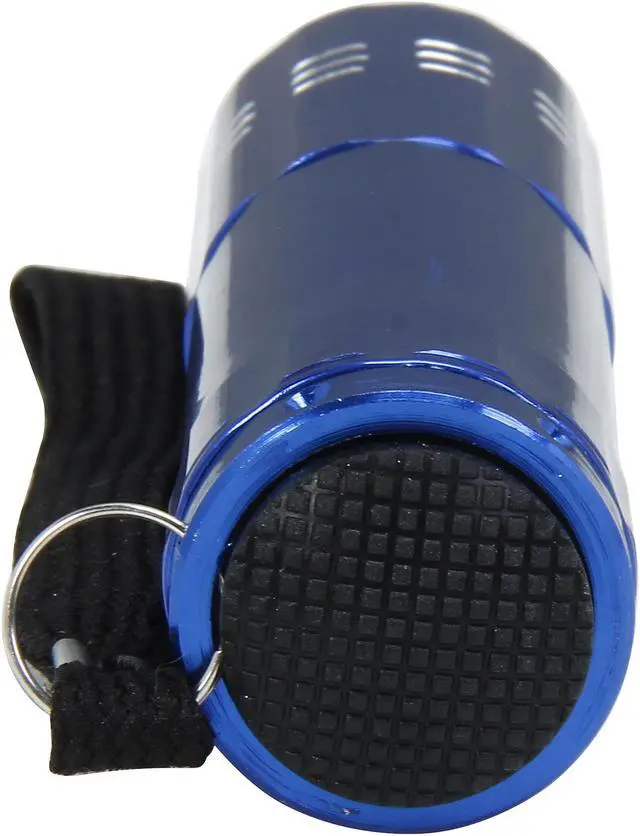 Alt view image 4 of 5 - Nippon Labs FLM-3078BL 9 LED Flashlight 3.25" in Blue Color