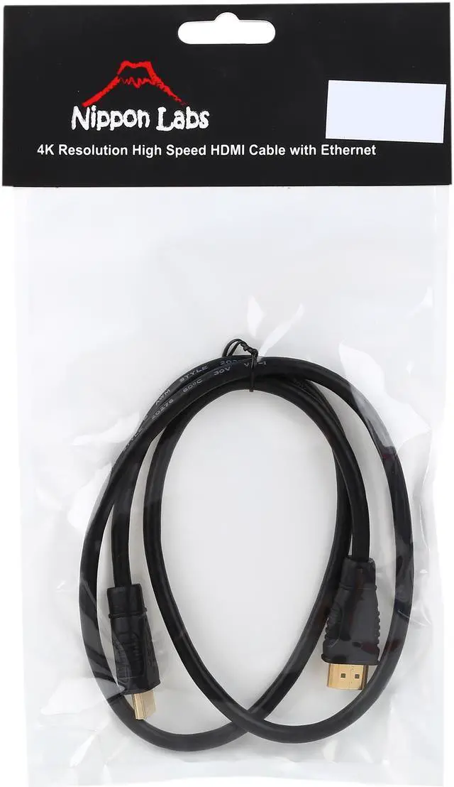 Alt view image 3 of 3 - Nippon Labs 3 ft 4K Resolution HDMI Cable HDMI Cord - Ultra High Speed 18Gbps HDMI 2.0 Cable Support Fire TV, Apple TV, Ethernet, Audio Return, Video 4K UHD 2160p, HD 1080p, 3D, Xbox PlayStation PS3 PS4 PC