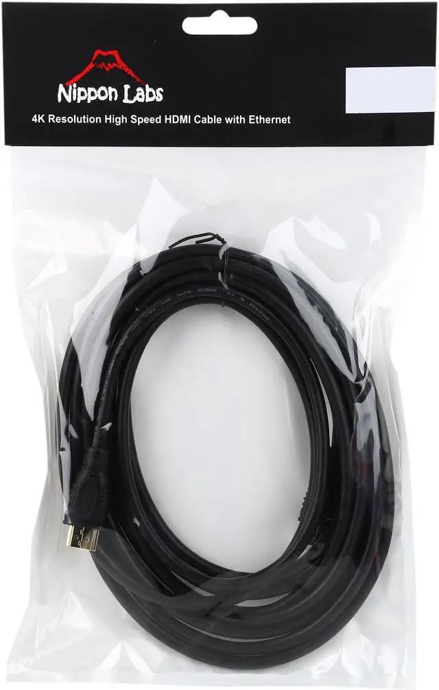 Alt view image 3 of 3 - Nippon Labs HDMI-4K-15 15 ft. HDMI 2.0 Male to Male Cable Supporting 4K and 3D with Ethernet Channel