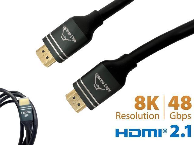 Nippon Labs 8K HDMI Cable 6ft. HDMI 2.1 Cable Real High Speed 48Gbps 8K(7680 x 4K@120Hz Dolby Vision, HDCP 4:4:4 HDR, eARC Compatible with Apple TV, Samsung QLED -