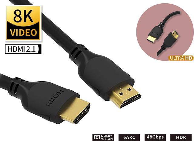 Audtek Premium Certified Ultra HD HDMI 2.1 Cable 8K@60 Hz HDR 48 Gbps 3 ft.