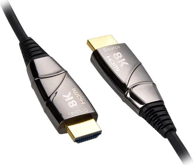 Alt view image 2 of 3 - Nippon Labs 45ft. 8K High Speed AOC Fiber Optic HDMI 2.1 Cable - High Speed 48Gbps 8K(7680 x 4320)@60Hz, HDCP 2.2, YCbCr 4:4:4, CL3 Rated Active optical cable - 60HDMI-AOC-8K-45 (anti-static bags)