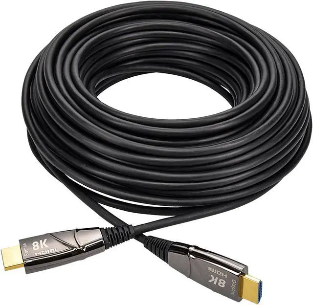 Alt view image 3 of 3 - Nippon Labs 45ft. 8K High Speed AOC Fiber Optic HDMI 2.1 Cable - High Speed 48Gbps 8K(7680 x 4320)@60Hz, HDCP 2.2, YCbCr 4:4:4, CL3 Rated Active optical cable - 60HDMI-AOC-8K-45 (anti-static bags)