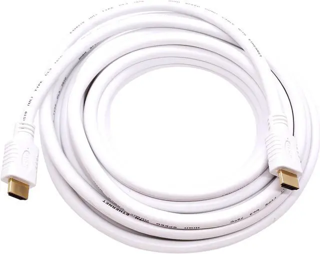 Alt view image 2 of 2 - Nippon Labs 4K HDMI Cable 15 ft. - White HDMI 2.0 Cable, Supports 1080p, 3D, 2160p, 4K 60Hz, HDR, ARC, 18Gbps, CL3 for in-Wall Installation, 28AWG HDMI Cord for Most of HDMI Devices