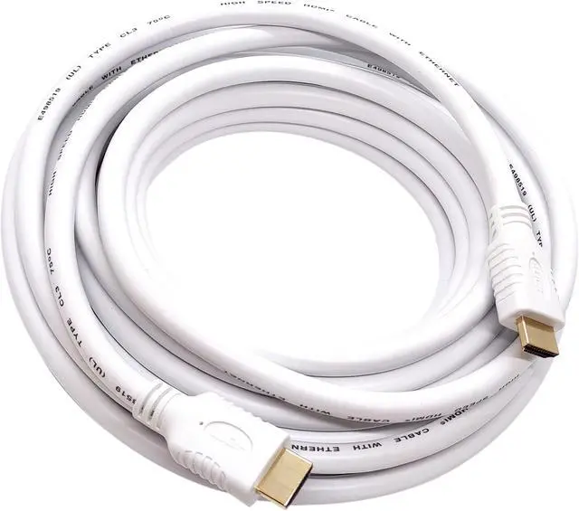 Alt view image 2 of 2 - Nippon Labs 4K HDMI Cable 20 ft. - White HDMI 2.0 Cable, Supports 1080p, 3D, 2160p, 4K 60Hz, HDR, ARC, 18Gbps, CL3 for in-Wall Installation, 28AWG HDMI Cord for Most of HDMI Devices