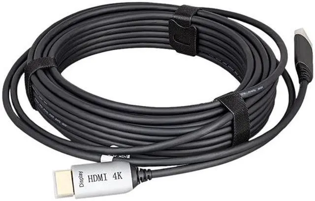 Alt view image 2 of 2 - Nippon Labs 100ft. Hybrid Active Optical Fiber HDMI Plenum Rated Cable, 4K@ 60Hz, High Speed HDMI2.0 AOC (Active optical cable) Cable, 30HM2-10HM-PAOC4K-100