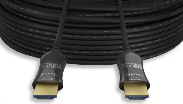 Alt view image 3 of 3 - Nippon Labs 75ft. Hybrid Active Optical Fiber HDMI Plenum Rated (CMP) Cable, 4K@ 60Hz, High Speed HDMI2.0 AOC (Active optical cable)Cable, Black (30HM2-10HM-AOCP4K-75)