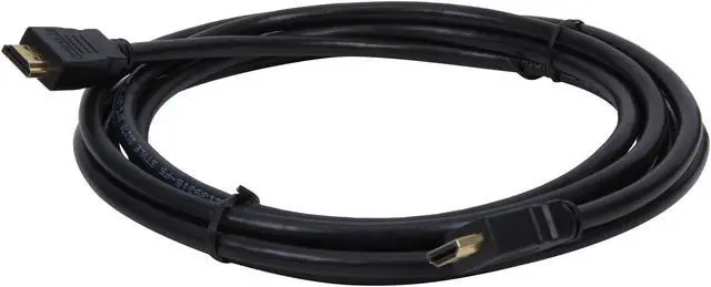 Alt view image 2 of 3 - Nippon Labs HDMI-FF-10BK HDMI 2.0 Premium Cable w/Ethernet, Male to Male, 4K2K @ 60Hz, 18Gbps, 10ft.Black HDMI Cable - OEM