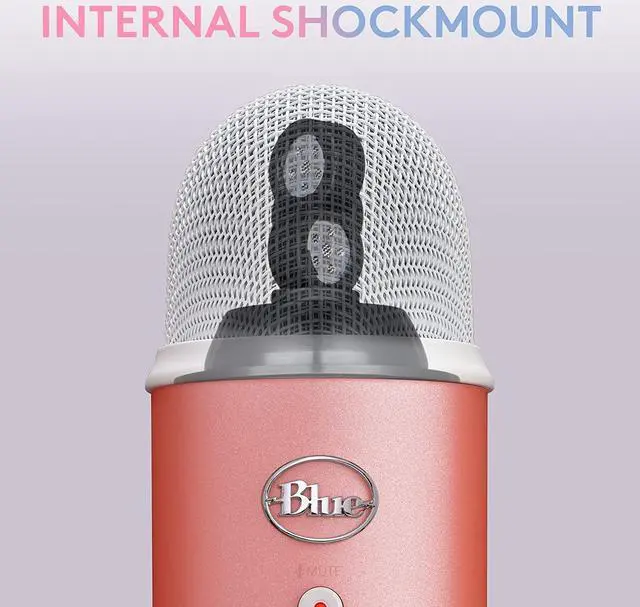 Alt view image 5 of 11 - Logitech Blue Yeti Premium USB Gaming Microphone for Streaming, Blue VO!CE Software, PC, Podcast, Studio, Computer Mic, Exclusive Streamlabs Themes, Special Edition Finish - Pink Dawn