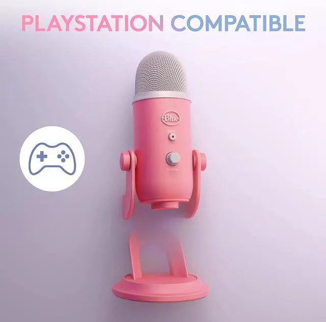 Alt view image 7 of 11 - Logitech Blue Yeti Premium USB Gaming Microphone for Streaming, Blue VO!CE Software, PC, Podcast, Studio, Computer Mic, Exclusive Streamlabs Themes, Special Edition Finish - Pink Dawn
