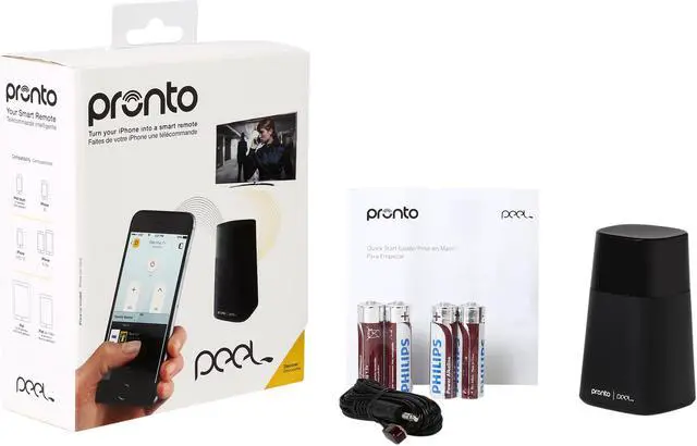 Alt view image 4 of 4 - Pronto Peel Black Smart Remote for iOS