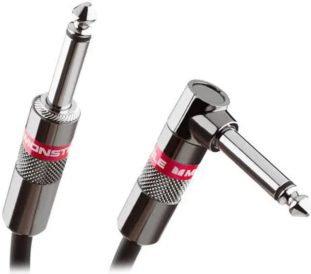 Alt view image 3 of 3 - Monster Classic CLAS-I-12A WW 12 ft. - Angled to Straight 1/4" Plugs Instrument Cables