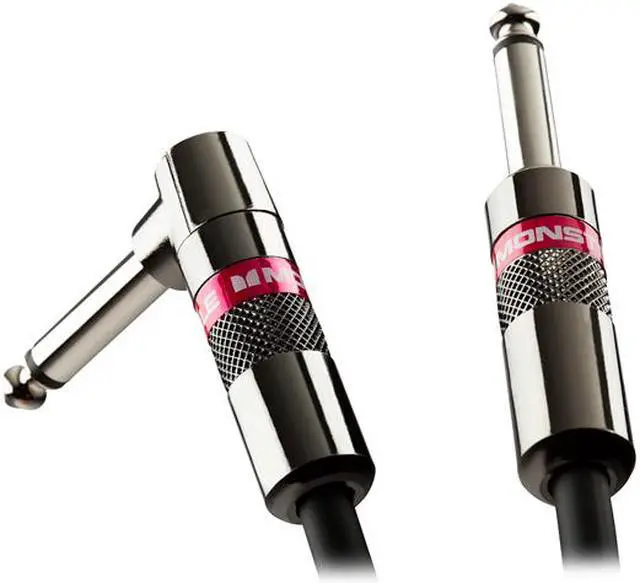 Main image of Monster Classic CLAS-I-21A WW 21 ft. - Angled to Straight 1/4" Plugs Instrument Cables