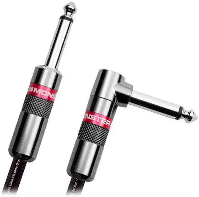 Alt view image 2 of 3 - Monster Classic CLAS-I-21A WW 21 ft. - Angled to Straight 1/4" Plugs Instrument Cables
