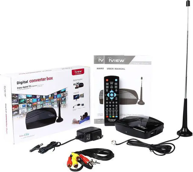 Alt view image 7 of 7 - iView iView-3200STB-A HDTV DTV Digital Converter Box and Antenna with Media Player and Recording PVR Function