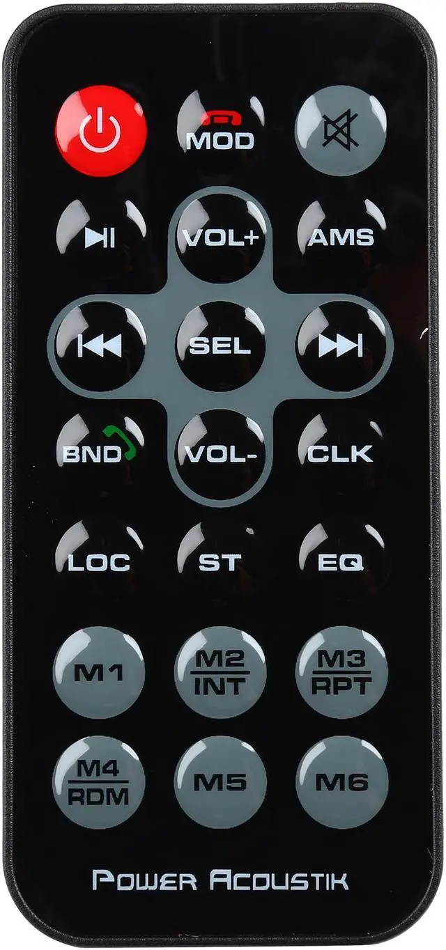 Alt view image 6 of 7 - Power Acoustik PCD-42B Double-DIN In-Dash CD/MP3/USB Car Stereo w/ Bluetooth