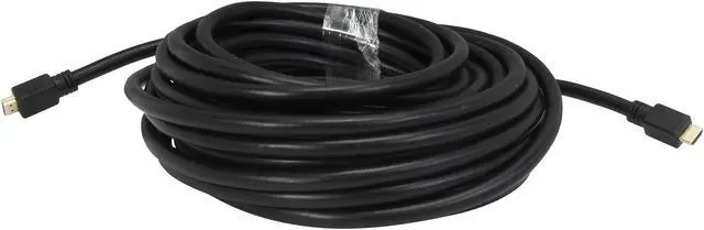 Alt view image 2 of 3 - AddOn HDMIHSMM50 50 ft. Black High Speed Cable Male to Male