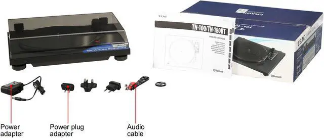 Alt view image 7 of 7 - TEAC TN-180BT 3-speed Analog Turntable with Phono EQ and Bluetooth (Black)