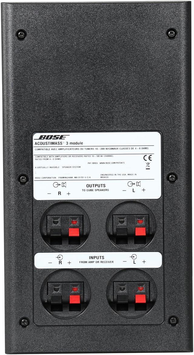 Alt view image 9 of 10 - Bose ACOUSTIMASS 3 V BLACK Acoustimass 3 speaker system